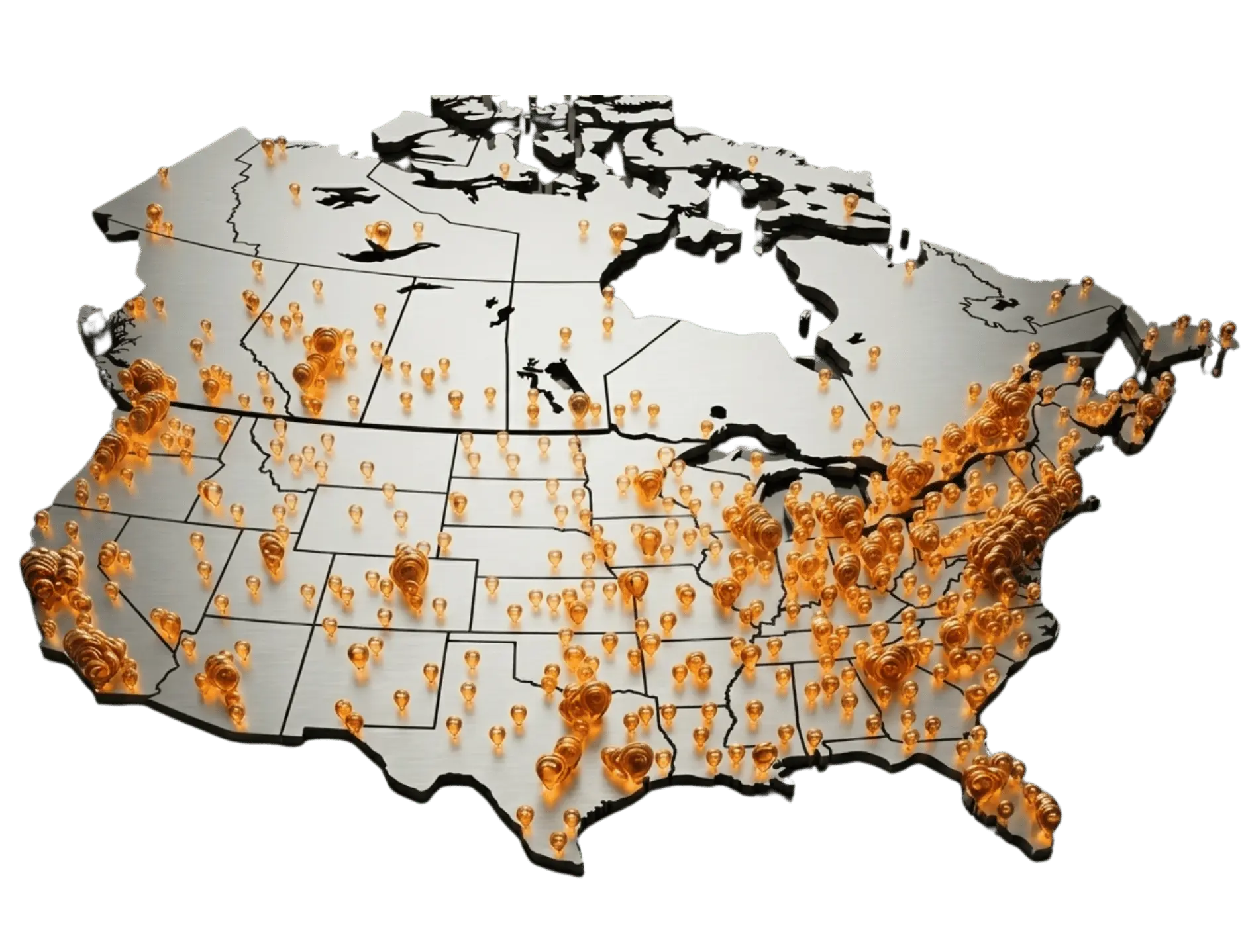 Businesses funded across the US and Canada