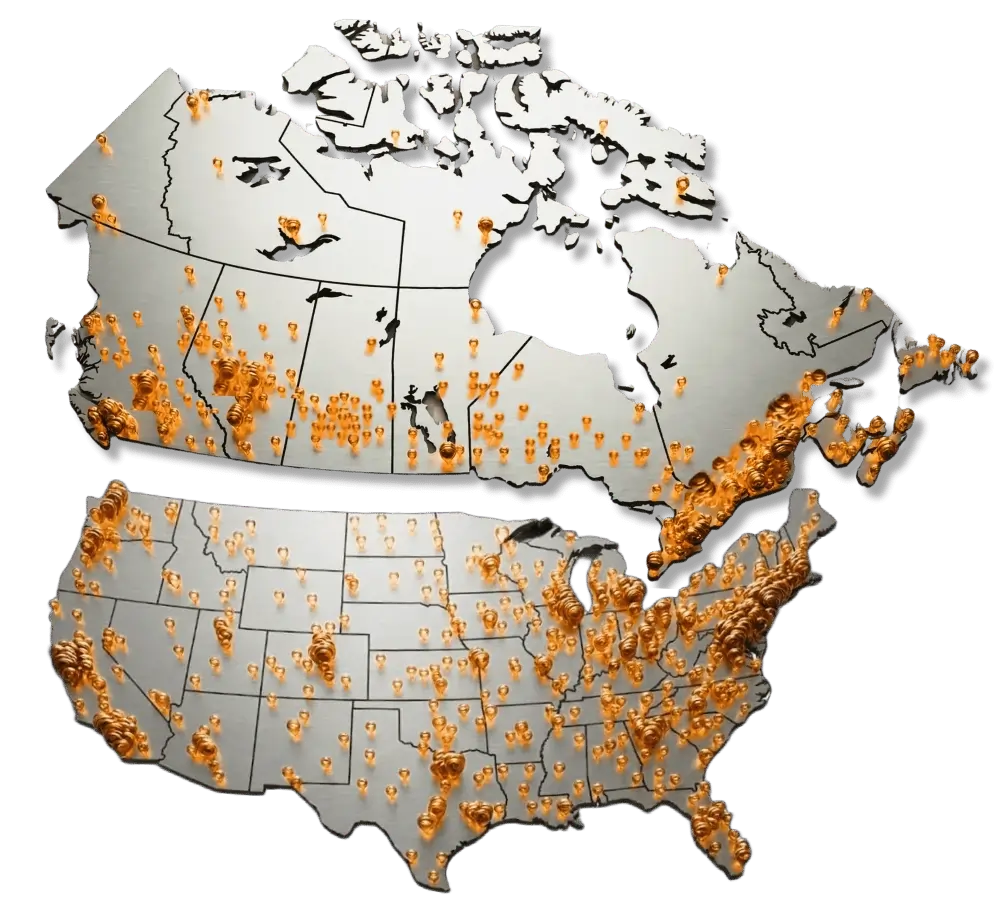 Businesses funded across the US and Canada